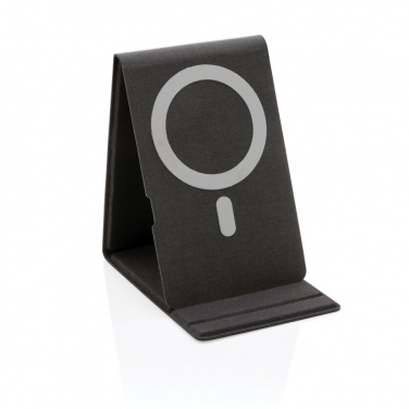 Logo trade promotional giveaways image of: Artic Magnetic 10W wireless charging phone stand