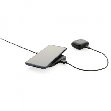 Logotrade business gift image of: RCS recycled plastic 10W Wireless charger with USB Ports
