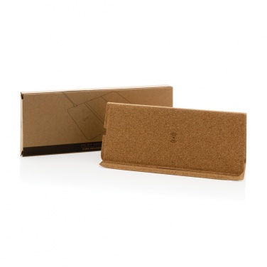 Logotrade promotional merchandise picture of: 10W wireless charging cork mousepad and stand