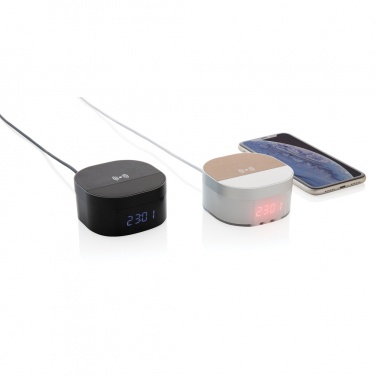 Logotrade promotional products photo of: Aria 5W Wireless Charging Digital Clock