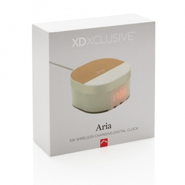 Logotrade promotional giveaway picture of: Aria 5W Wireless Charging Digital Clock