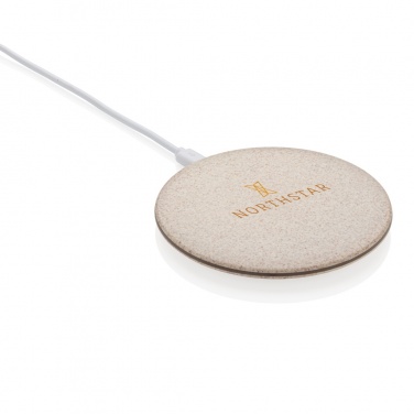 Logotrade promotional giveaway image of: 5W Wheat straw wireless charger