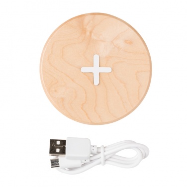 Logotrade promotional item picture of: 5W wood wireless charger