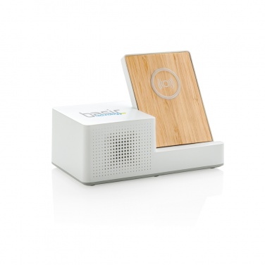 Logotrade corporate gift image of: Ontario 5W wireless charger with speaker