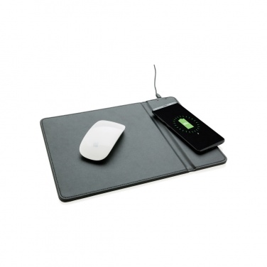 Logo trade promotional giveaways image of: Mousepad with 5W wireless charging