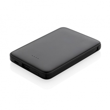 Logo trade corporate gifts picture of: 5.000 mAh Pocket Powerbank with integrated cables