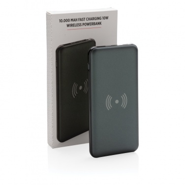 Logotrade promotional merchandise picture of: 10.000 mAh Fast Charging 10W Wireless Powerbank with PD