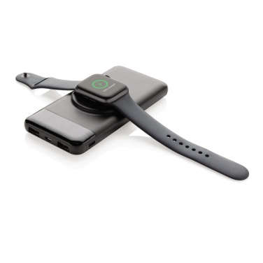 Logo trade promotional items image of: 10.000 mah wireless powerbank with watch charger