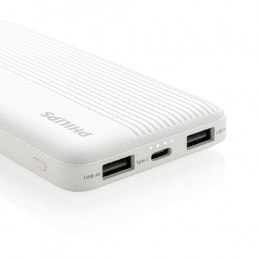 Logo trade promotional gifts picture of: Philips 10.000 mAh slim powerbank