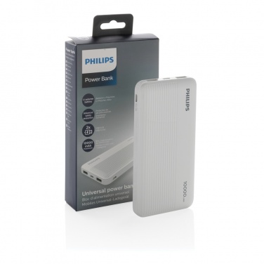 Logotrade promotional item picture of: Philips 10.000 mAh slim powerbank