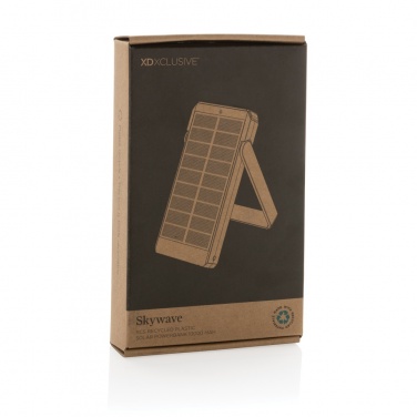 Logotrade promotional giveaway picture of: Skywave RCS recycled plastic solar powerbank 10000 mAh