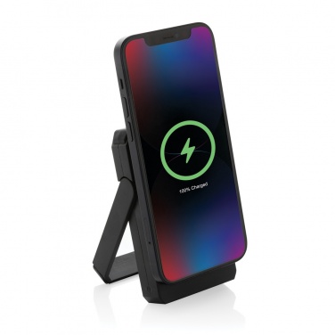Logotrade promotional product picture of: Skywave RCS rplastic solar powerbank 5000 mAh 10W wireless