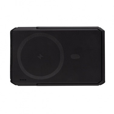 Logo trade promotional merchandise picture of: Skywave RCS rplastic solar powerbank 5000 mAh 10W wireless