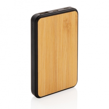 Logo trade promotional merchandise image of: RCS recycled plastic 5.000 mAh Powerbank
