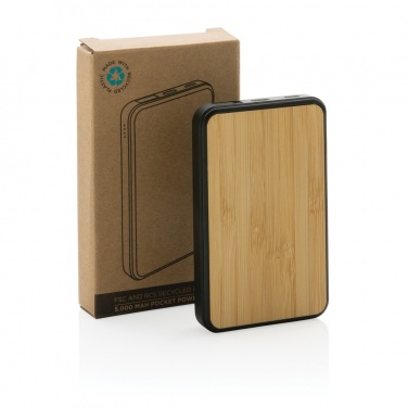 Logotrade promotional product picture of: RCS recycled plastic 5.000 mAh Powerbank
