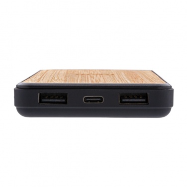Logo trade promotional item photo of: RCS recycled plastic 8000 mAh Wireless Powerbank