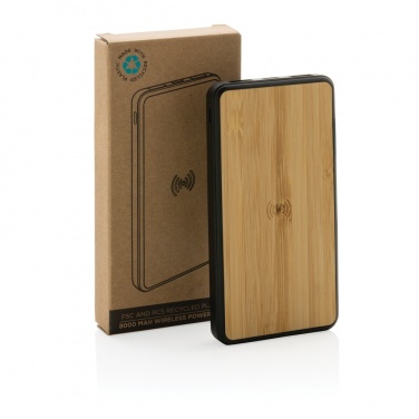 Logotrade promotional gift picture of: RCS recycled plastic 8000 mAh Wireless Powerbank