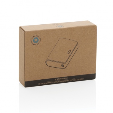 Logo trade promotional giveaways picture of: FlashCharge RCS rplastic 10000 mah fast charge powerbank