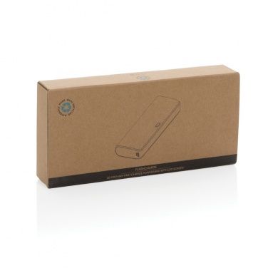 Logo trade corporate gifts picture of: FlashCharge RCS rplastic 20000 mah fast charge powerbank