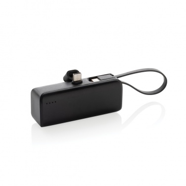 Logo trade promotional gifts image of: Powerlink RCS rplastic 3000 mah powerbank USB C connector