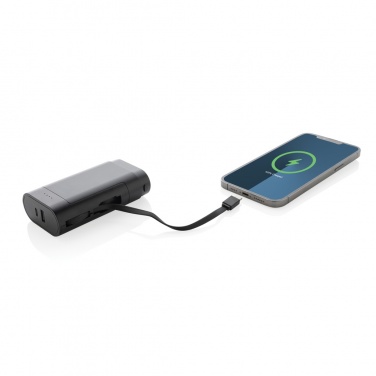Logo trade promotional products image of: CycleCell 10,000 mah removable battery powerbank