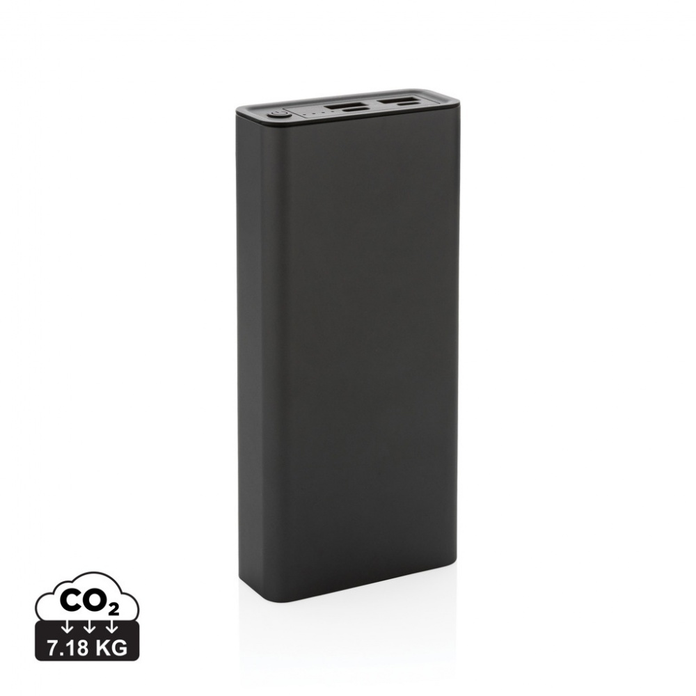 Logotrade promotional giveaway picture of: Terra RCS recycled 20W aluminium powerbank 20.000 mAh