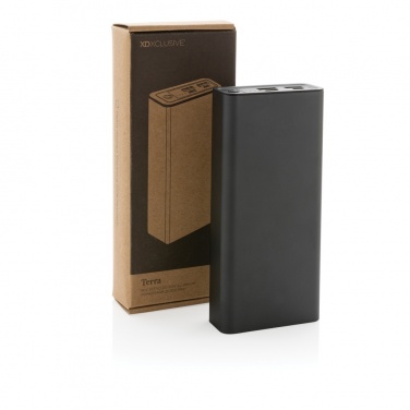 Logo trade promotional giveaways image of: Terra RCS recycled 20W aluminium powerbank 20.000 mAh