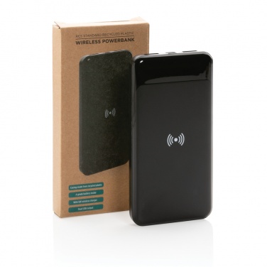 Logotrade promotional merchandise photo of: RCS standard recycled plastic wireless powerbank