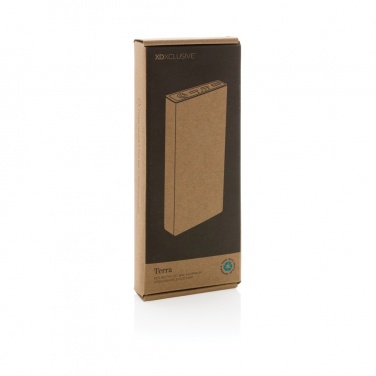 Logo trade promotional gifts picture of: Terra RCS recycled 18W aluminium powerbank 10.000 mAh
