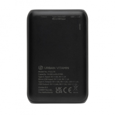 Logotrade promotional products photo of: Urban Vitamin Alameda 10.000 mAh 18W PD powerbank