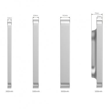 Logo trade promotional gifts image of: Urban Vitamin Malibu RCS plastic/alu 5000 mah powerbank