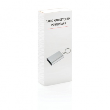 Logo trade promotional gift photo of: 1.000 mAh keychain powerbank