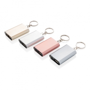 Logo trade business gifts image of: 1.000 mAh keychain powerbank
