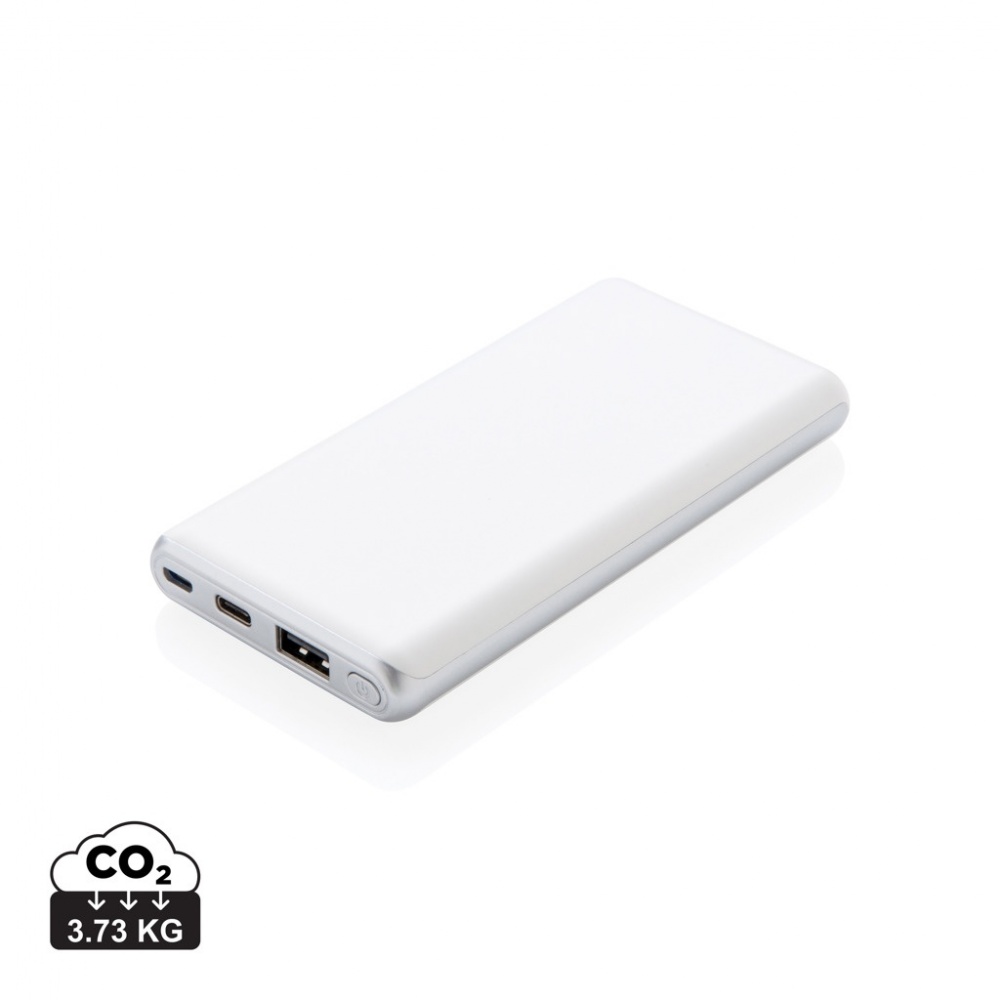 Logo trade promotional gift photo of: Ultra fast 10.000 mAh powerbank with PD