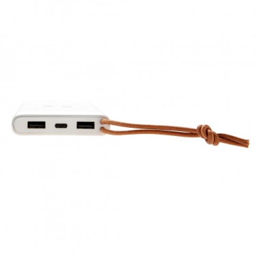 Logo trade promotional merchandise image of: Aria 8.000 mAh 5W wireless charging powerbank