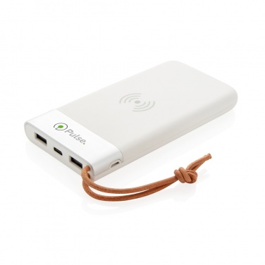 Logotrade promotional gifts photo of: Aria 8.000 mAh 5W wireless charging powerbank