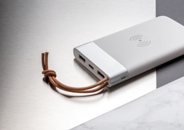 Logo trade advertising product photo of: Aria 8.000 mAh 5W wireless charging powerbank