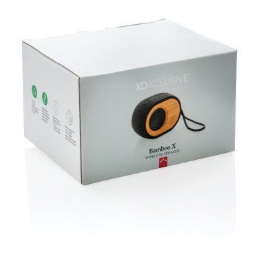 Logo trade promotional items image of: Bamboo X  speaker
