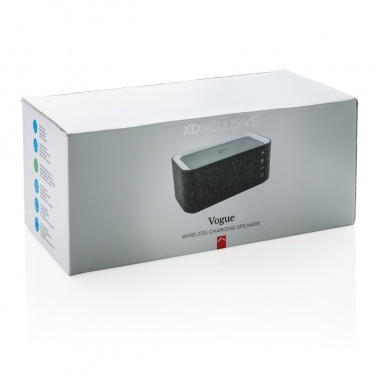 Logo trade promotional gift photo of: Vogue wireless charging speaker