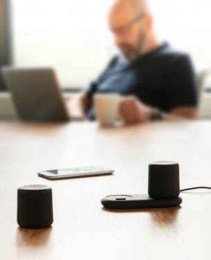 Logotrade promotional item picture of: Double induction charging speaker