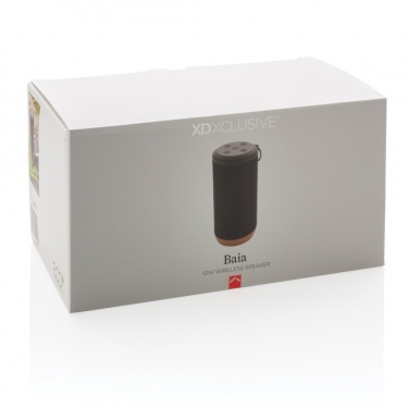 Logo trade promotional merchandise picture of: Baia 10W wireless speaker, cork