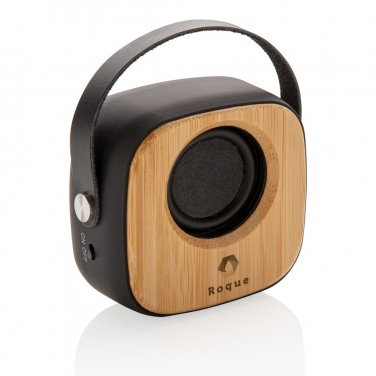 Logo trade promotional merchandise photo of: Bamboo 3W Wireless Fashion Speaker