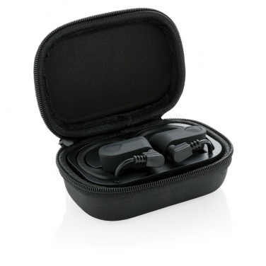 Logo trade promotional merchandise image of: TWS sport earbuds in charging case