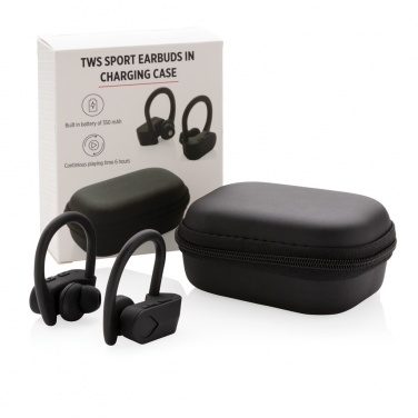 Logotrade business gifts photo of: TWS sport earbuds in charging case