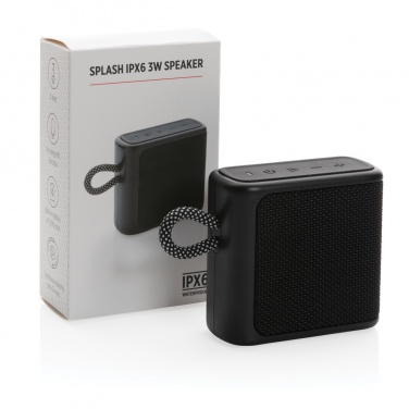 Logo trade advertising product photo of: Splash IPX6 3W speaker