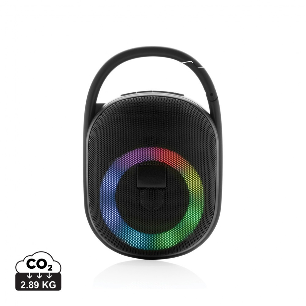 Logotrade promotional giveaway image of: RCS recycled plastic Lightboom 5W Clip speaker