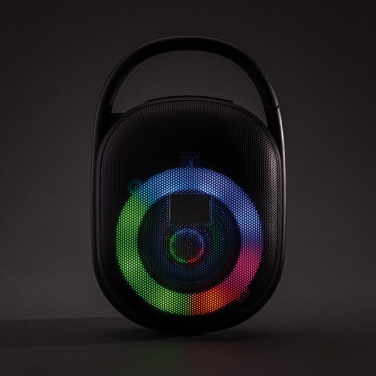 Logotrade promotional merchandise photo of: RCS recycled plastic Lightboom 5W Clip speaker