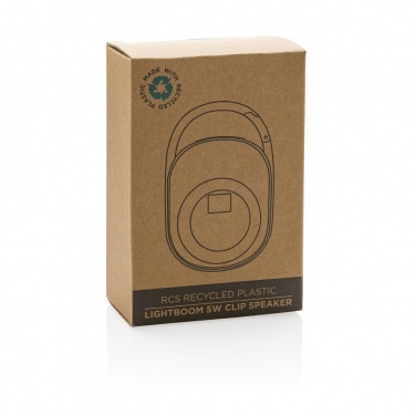 Logo trade promotional giveaway photo of: RCS recycled plastic Lightboom 5W Clip speaker