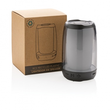 Logotrade business gift image of: RCS recycled plastic Lightboom 5W speaker