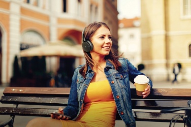 Logo trade promotional gifts picture of: Motorola MOTO XT500 wireless over ear headphone